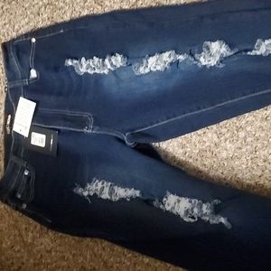 Fashion Nova distressed skinny jeans size 15